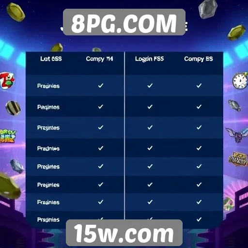 Comparativo de jogos populares disponíveis no 8PG.COM